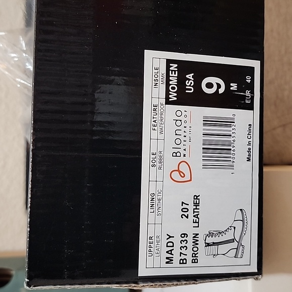 BLONDO NWT MADY Waterproof Lace-up Boot Sz 9 - Picture 11 of 12